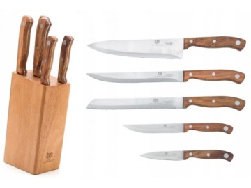 НАБОР КУХОННЫХ НОЖЕЙ ОСТРЫХ НОЖЕЙ БЛОК 5