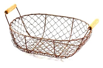 Kosz koszyk druciany metalowy 29 x 22 cm