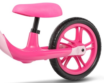 Беговел Lionelo Alex 12 дюймов Белый, Розовый ОПИСАНИЕ!!