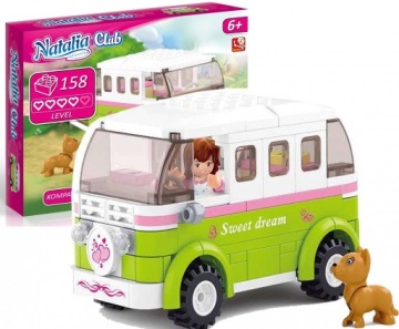 Klocki NATALIA CLUB AUTO KAMPER BUS 158 el. Sluban