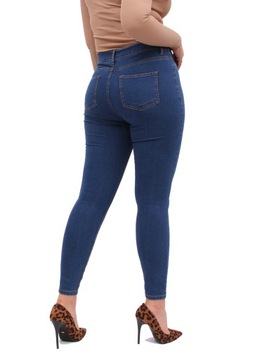 spodnie jeans JEANSOWE DŻINSOWE rurki damskie 46