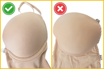 DAMSKIE BODY BEZ PLECÓW BIUSTONOSZ STRINGI MODELUJĄCE DUŻY DEKOLT BIAŁE L
