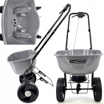 СЕЯЛКА ДЛЯ ТВЕРДОЙ ТРАВЫ, РАЗБРАСЫВАТЕЛЬ УДОБРЕНИЙ, СЕМЕНА СОЛИ, 15Л, МЕТАЛЛ