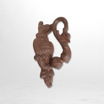 Heur04D solidny ŻELIWNY uchwyt KOŁATKA alarm 19cm