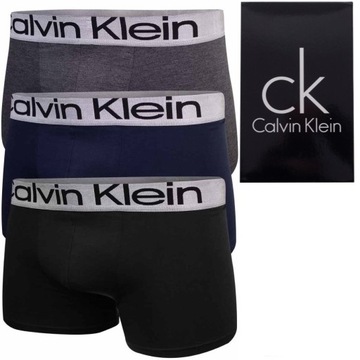 Męskie bokserki GIFTBOX PREZENT bawełniane majtki CALVIN KLEIN 3P M