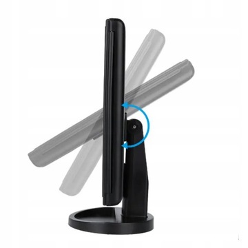 Зеркало для макияжа со светодиодной подсветкой, косметическое стоячее, 3Х УВЕЛИЧЕНИЕ!