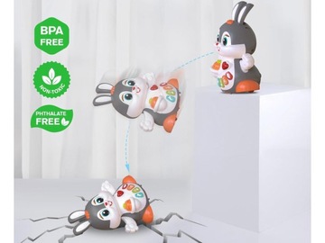 Интерактивная игрушка для ползания танцующего кролика для детей ZA5071