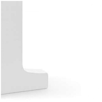 Деревянная БУКВА Т, белая отделка, буква ДЕКОРАЦИЯ