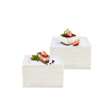 Talerze z trzciny cukrowej 16x16 cm 50 szt.