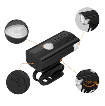 СВЕТОДИОДНЫЙ ВЕЛОСИПЕДНЫЙ ФОНАРЬ ПЕРЕДНИЙ ЗАДНИЙ USB-КОМПЛЕКТ ДЛЯ ВЕЛОСИПЕДА