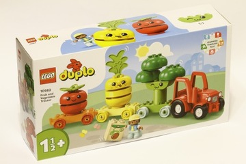 KLOCKI LEGO DUPLO TRAKTOR Z WARZYWAMI I OWOCAMI DLA 1,5 LAT POCIĄG DUPLO