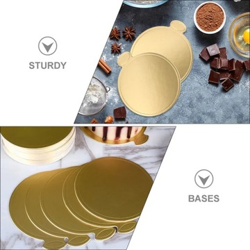 Маленькие бумажные стаканчики для торта, круглые доски, подставка для жарки, 50 шт.