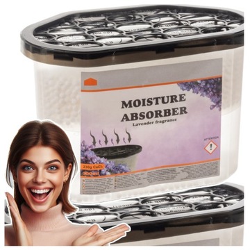 Lawendowy pochłaniacz wilgoci granulat osuszacz powietrza 500ml skuteczny