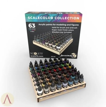 Zestaw plus stojak Scale 75 Scale Color Collection Paint Set - 63 x 17 ml