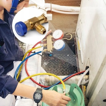 Комплект клапанов холодного наполнения R410a Переходник R22 1/4