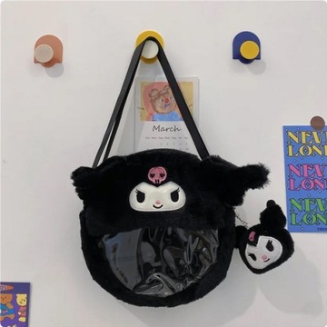 ПЛЮШЕВАЯ СУМКА HELLO KITTY KUROMI СУМКА НА ПЛЕЧЕ МАСКОТ ПЛЮШЕВАЯ ИГРУШКА