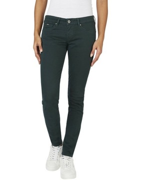 PEPE JEANS ZIELONE SPODNIE JEANS RURKI SOHO L56 NH4__W28/L32/M