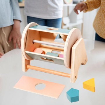 Вращающийся барабан, сенсорная игрушка, детская игрушка, игрушка Монтессори, форма познания, цвет