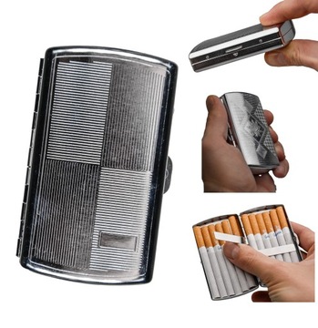 МЕТАЛЛИЧЕСКИЙ ПОРТСИГАР НА 12 СИГАРЕТ ТАРЕЛКА ПОРТСИГАР В ПОДАРОК