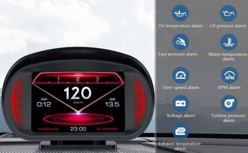Универсальный автомобильный HUD OBD2 Спидометр Тахометр