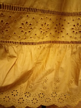 Esprit długa sukienka haftowana falbany 36