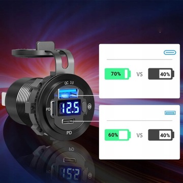 АВТОМОБИЛЬНОЕ ЗАРЯДНОЕ УСТРОЙСТВО БЫСТРОЙ ЗАРЯДКИ QC PD 20W