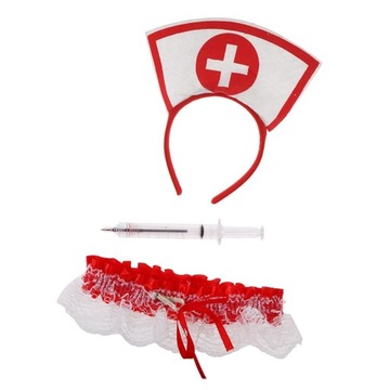 Cosplay Costume Accessory Womens Lace Garter Red