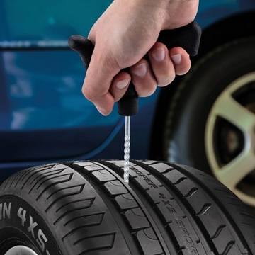 КОМПЛЕКТ ДЛЯ РЕМОНТА КОЛЕСНЫХ ШИН РЕМОНТ ШИН КОЛЕСА ШНУРЫ ШНУЛОЧНЫЙ РЕЗАК