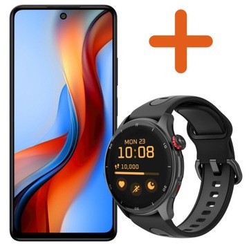 myPhone N23 plus 5G, 120Hz, 6,78 cala + Smartwatch adventure czarny