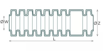 Гофрированная труба PESZEL RKGL 32/25 Диск 50м 320Н