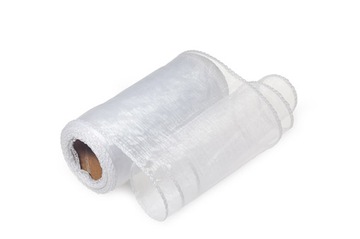 Organza organtyna obszywana 12cm/8m Ślub BIAŁA