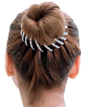 РУБИНОВАЯ ШАПКА ДЛЯ ВОЛОС ПТИЦЬЕ ГНЕЗДО ЦИРКОНИЯ