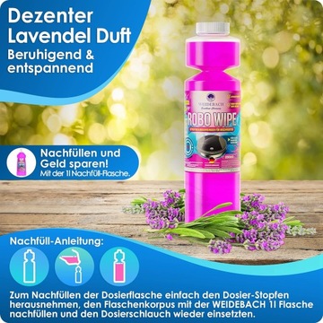 Жидкость для мытья полов для роботов-уборщиков лаванда 250 мл WEIDEBACH