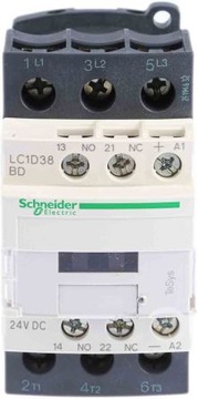 Stycznik mocy 38A 24VDC - LC1D38BD - Schneider