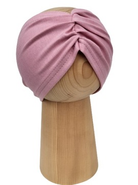 Opaska Marszczona Brudny Róż Rozmiary 36-39cm
