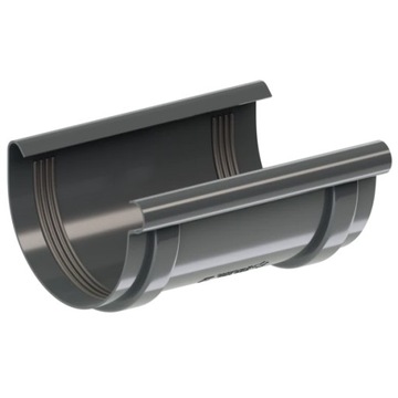 ŁĄCZNIK RYNNY PVC SYSTEM RYNNOWY 75/63 GRAFIT/ANTRACYT RAL 7016 KROP