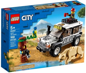 LEGO NA SAFARI LUDZIK-DRZEWO LWICA PAPUGA 60267