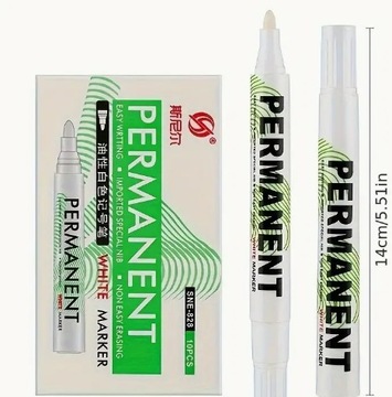 BIAŁY MARKER OLEJOWY PISAK OLEJNY OPON SZYB STALI