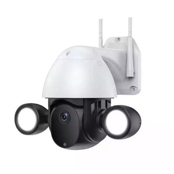 ВРАЩАЮЩАЯСЯ КАМЕРА НА УЛИЦЕ СО СВЕТОДИОДНОЙ ЛАМПОЙ WIFI 3MPX