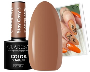 CLARESA STAY COSY COLLECTION ГИБРИДНЫЙ НАБОР ЛАКОВ ДЛЯ НОГТЕЙ ОСЕНЬ