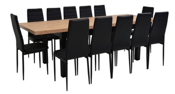 duży komplet 12 krzeseł do SALONU i stół ARTISAN