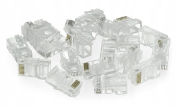 Проходная вилка RJ45 UTP cat5e, 100 шт.