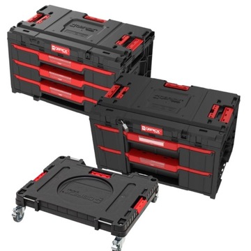 Skrzynka Qbrick ONE 2.0 DRAWER 2 + ONE 2.0 DRAWER 3 TOOLBOX + Platforma