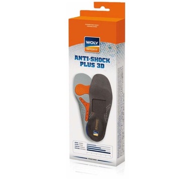 G296 WKŁADKI DO BUTÓW WOLY ANTI-SHOCK PLUS 3D 36