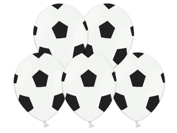 Balony lateksowe PIŁKA NOŻNA sport PIŁKARZ 6 sztuk