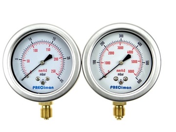 Manometr 0-25-40-60-100-160-250-400-600 mbar 1/4''