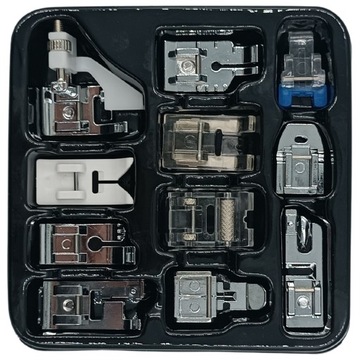 Набор из 11 прижимных лапок MATIC для швейных машин Łucznik Singer Brother Janome.