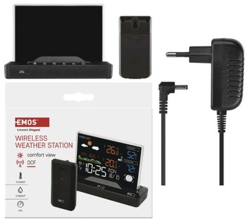 Беспроводная метеостанция, будильник, радиус действия 80 м, измеритель влажности.