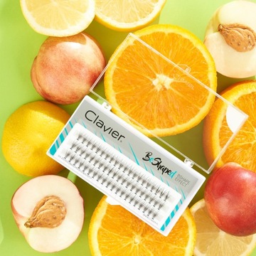 Пучки ресниц CLAVIER BeShaped 14 мм – B-завиток