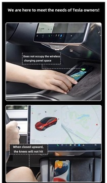 Tesla Model 3 Highland 2023 2024 Model Y Ukryty schowek pod ekranem